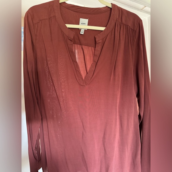 Ichi blouse in dark red - Picture 3 of 3